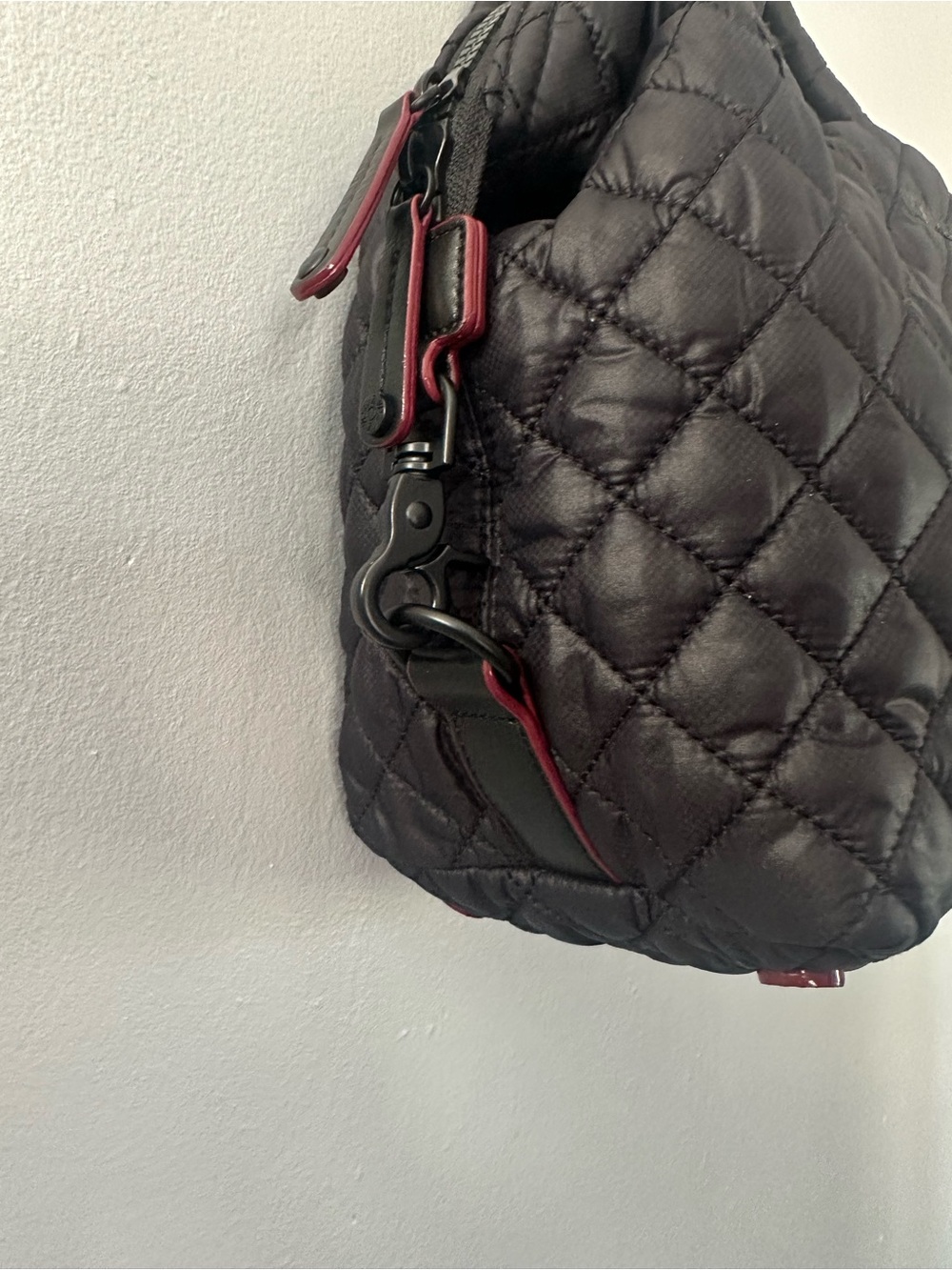 MZ Wallace Small Sutton Quilted Black Nylon Tote - Picture 4 of 14